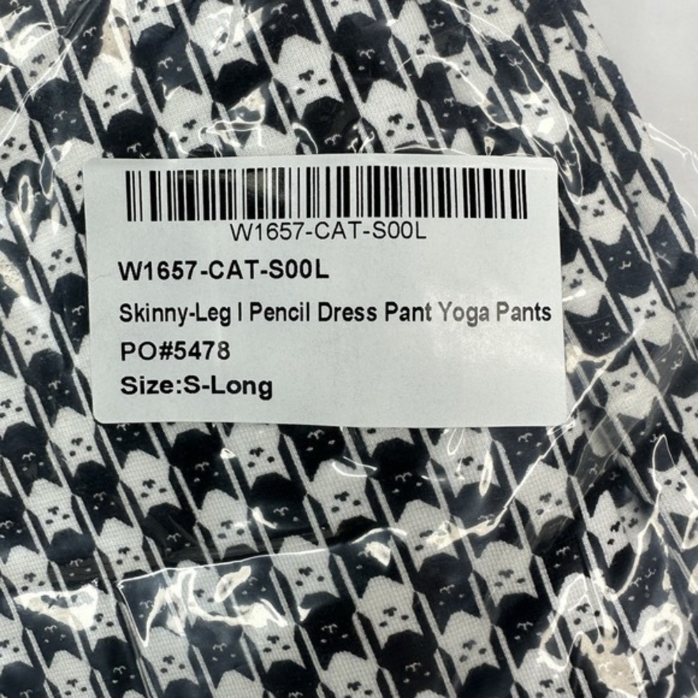 Betabrand Womens Small Long Cat Print Skinny Leg Pencil Dress Pant Yoga Pant NEW - Picture 14 of 15